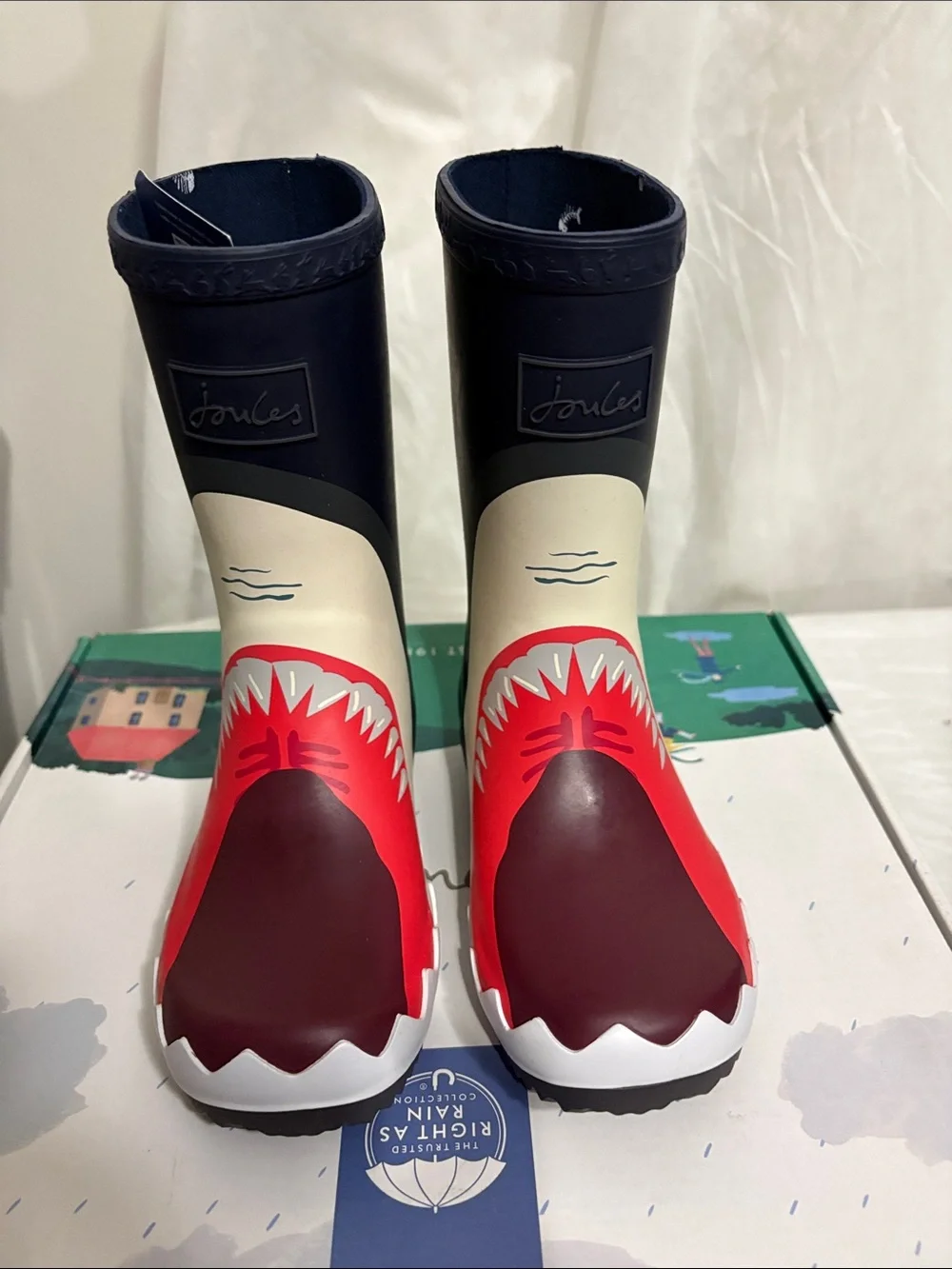 Joules Kids' Rain Boots size US 12 NWT